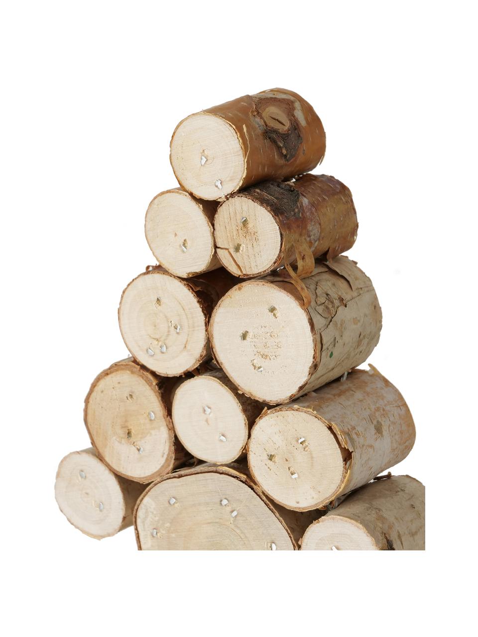Arbre de Noël en bois Allgäu, 2 élém., Bois, Bois clair, Lot de différentes tailles