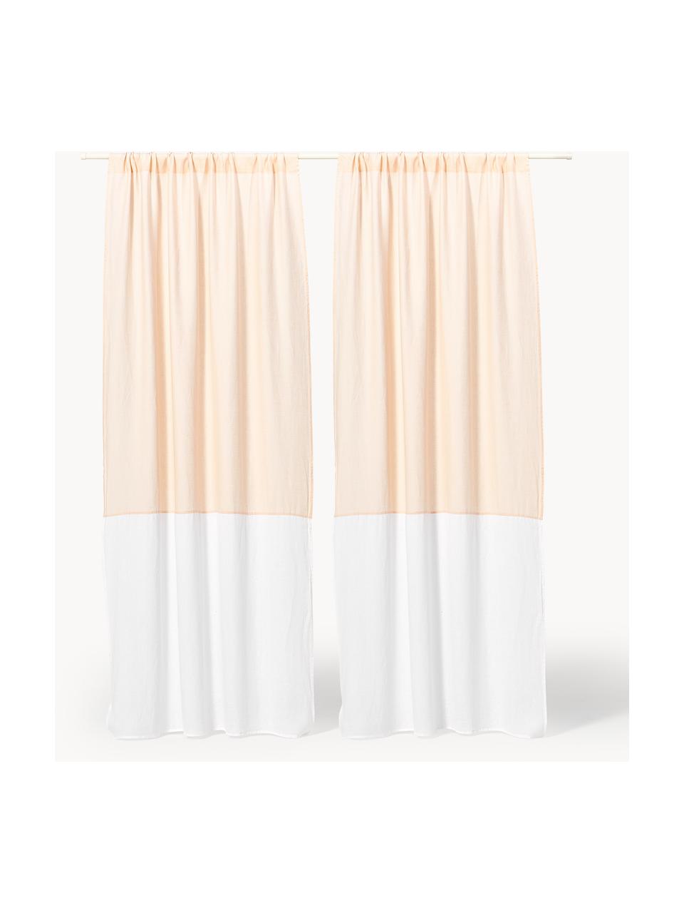 Rideau semi-transparent avec ourlet en tunnel Maisie, 2 pièces, 100 % fibres de chanvre

Le matériau est certifié STANDARD 100 by OEKO-TEX®, 6760CIT, Vieux rose, blanc, larg. 135 x long. 260 cm