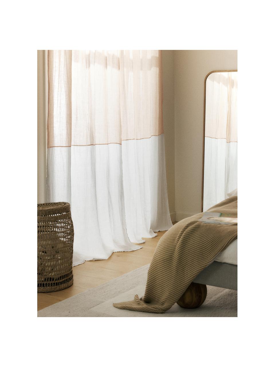 Rideau semi-transparent avec ourlet en tunnel Maisie, 2 pièces, 100 % fibres de chanvre

Le matériau est certifié STANDARD 100 by OEKO-TEX®, 6760CIT, Vieux rose, blanc, larg. 135 x long. 260 cm