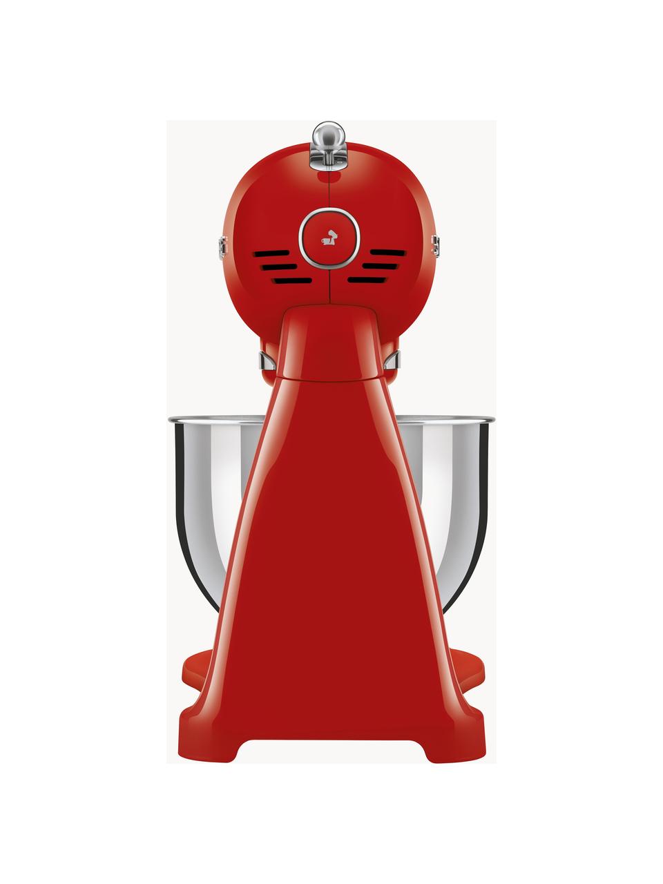 Robot da cucina 50's Style, Ciotola: acciaio inossidabile, Rosso lucido, Larg. 40 x Alt. 38 cm