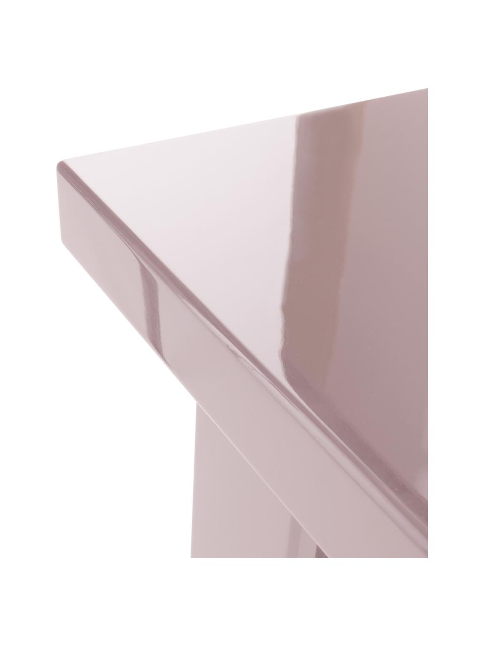 Stolik pomocniczy Crozz, Płyta pilśniowa średniej gęstości (MDF) lakierowana, Blady różowy, S 50 x W 48 cm