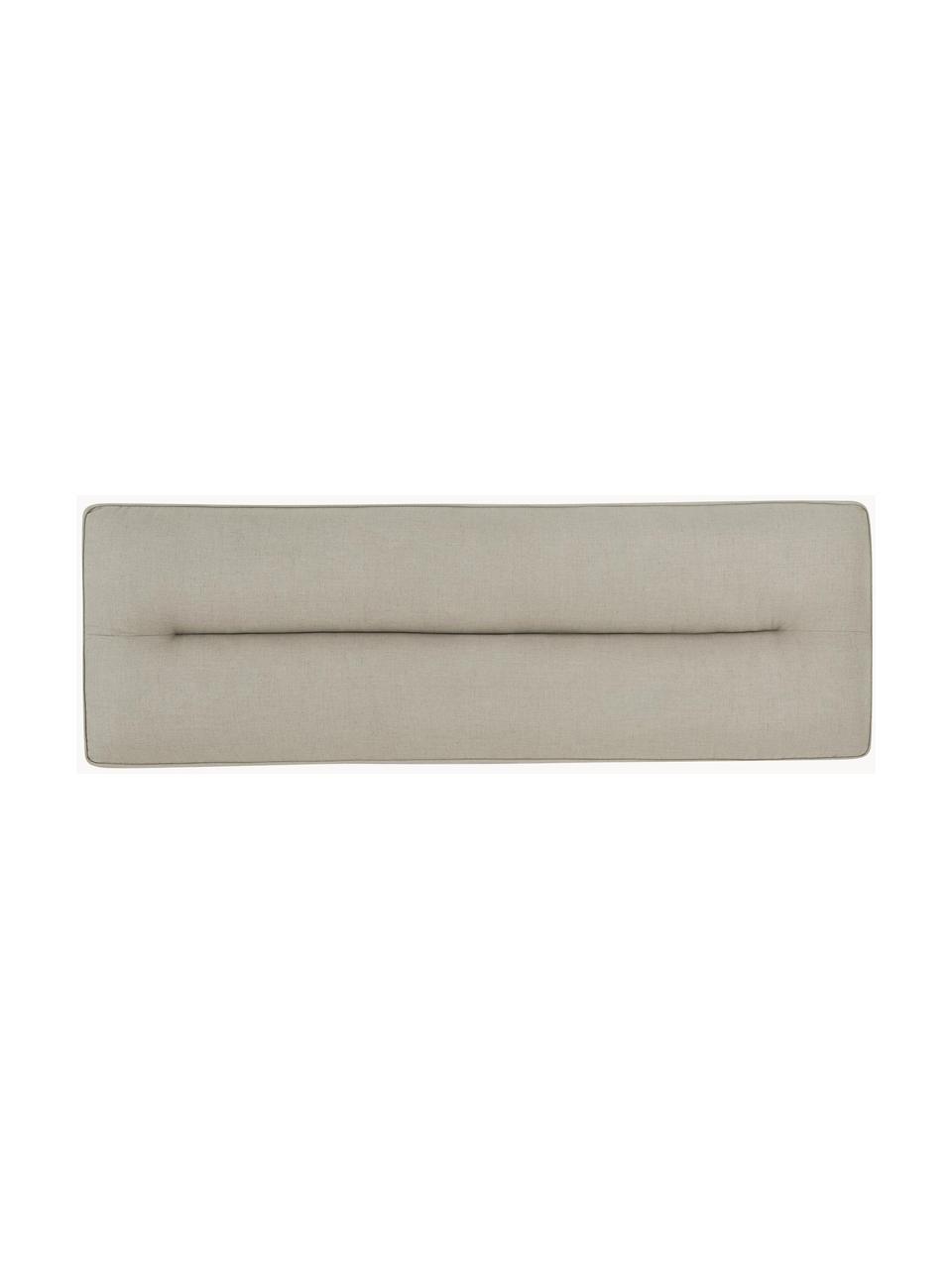 Cabecero acolchado Sleep, Funda: 100% lino, Estructura: madera contrachapada, tab, Beige, An 180 x Al 60 cm