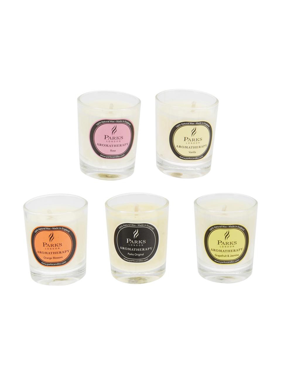 Set de velas perfumadas Aromatherapy, 10 pzas., Recipiente: cristal, Multicolor, Ø 5 x Al 6 cm