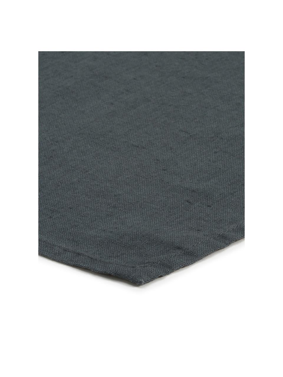 Serviettes de table pur lin Sunshine, 4 pièces, Bleu de Prusse