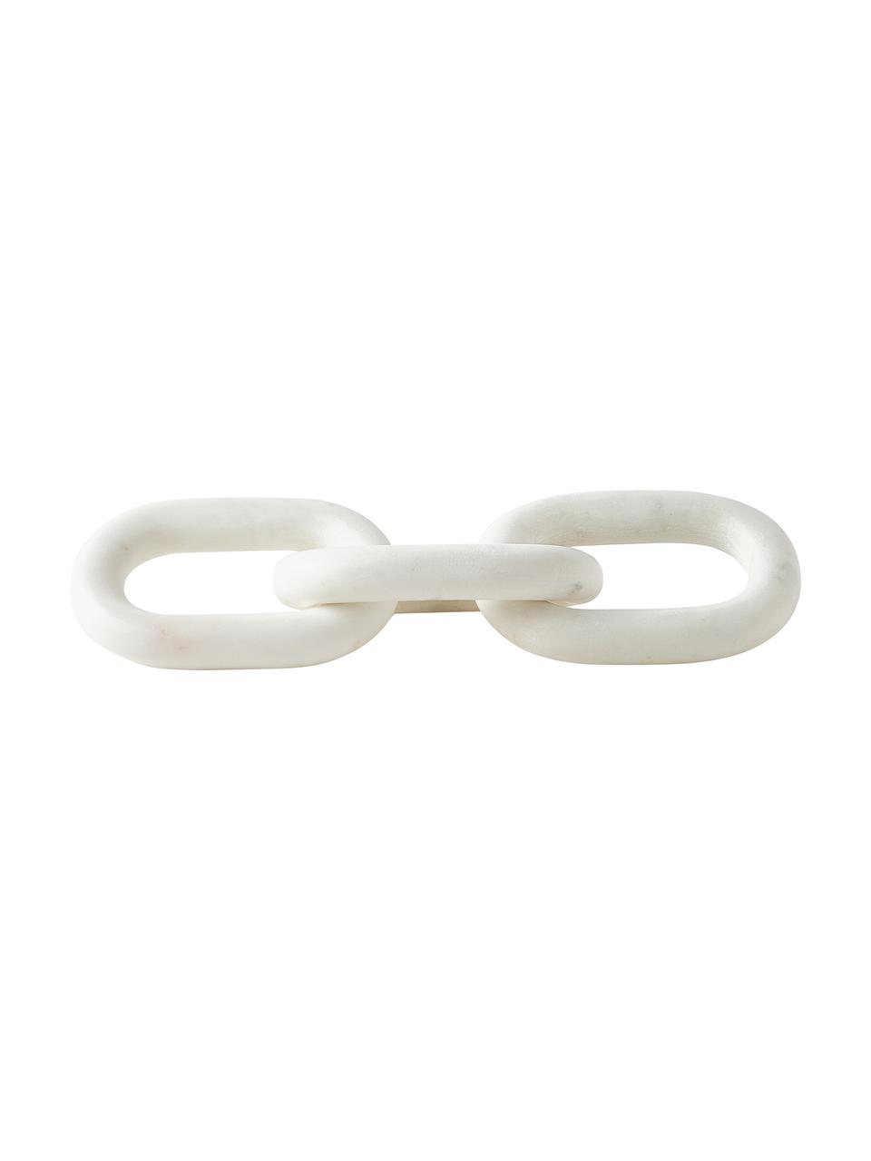 Oggetto decorativo in marmo bianco Milena, Marmo, Bianco marmorizzato, Larg. 35 x Alt. 10 cm