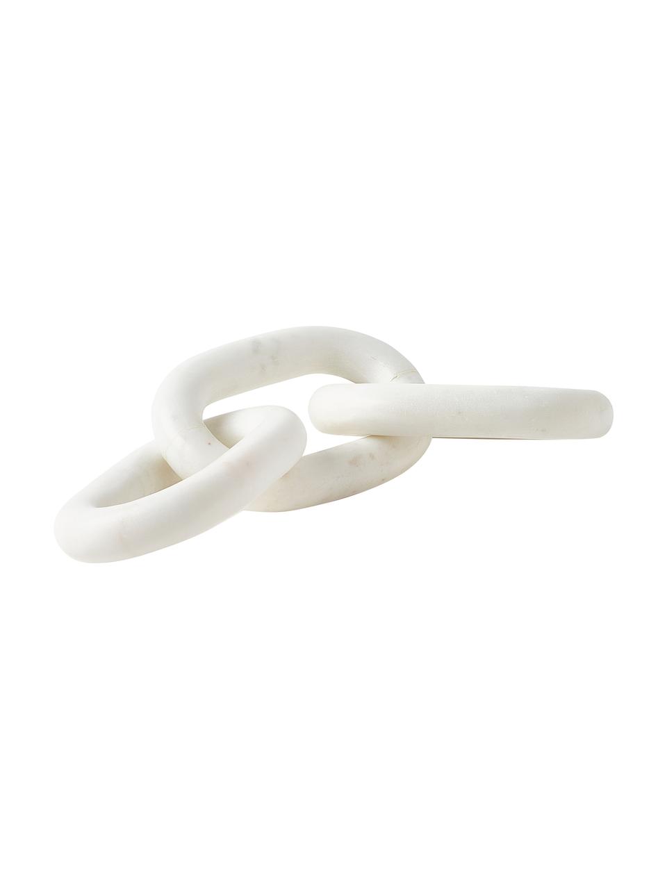 Dekorace z bílého mramoru Milena, Mramor, Bílá, mramorovaná, Š 35 cm, V 10 cm