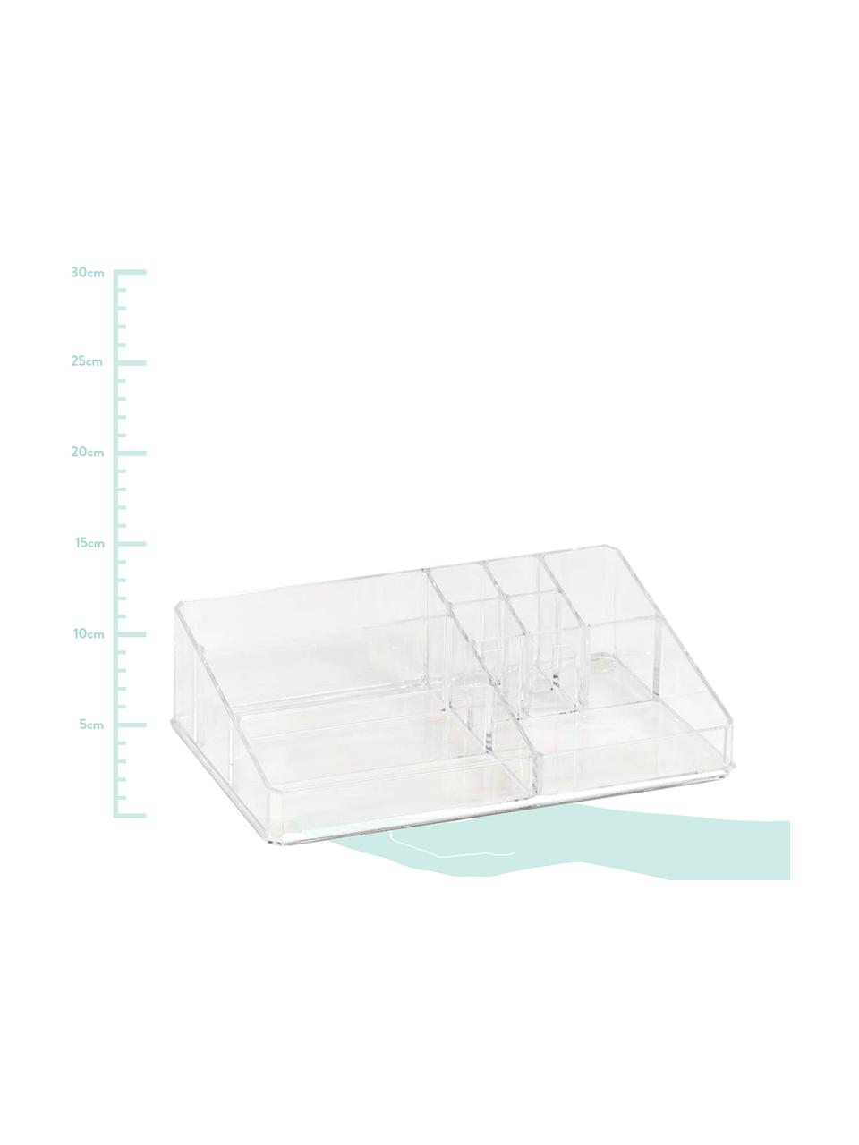 Organizador de cosméticos Clear, Plástico, Transparente, An 32 x Al 9 cm