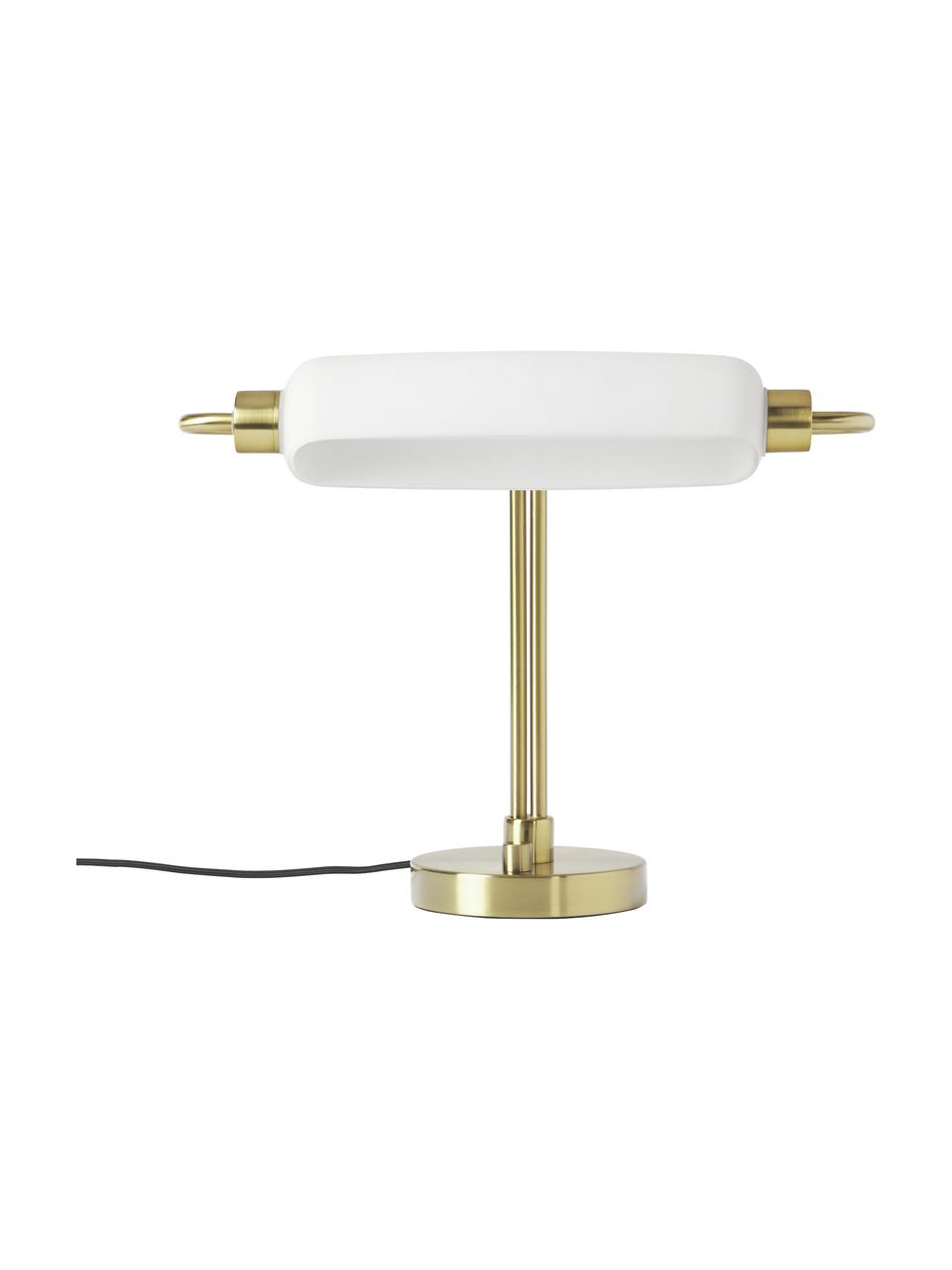 LED-Tischlampe Tate, Lampenschirm: Opalglas, Goldfarben, Weiß, B 44 x H 51 cm
