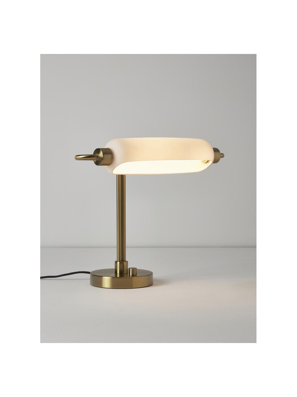 Stolová LED lampa Tate, Odtiene zlatej, biela, Š 44 x V 51 cm