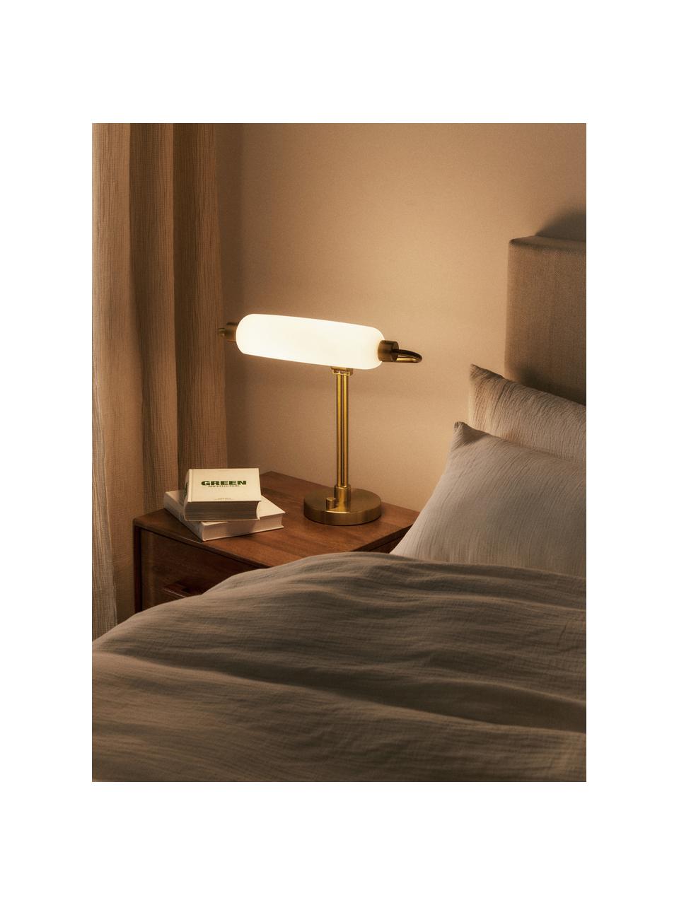 Lampe à poser LED Tate, Doré, blanc, larg. 44 x haut. 51 cm