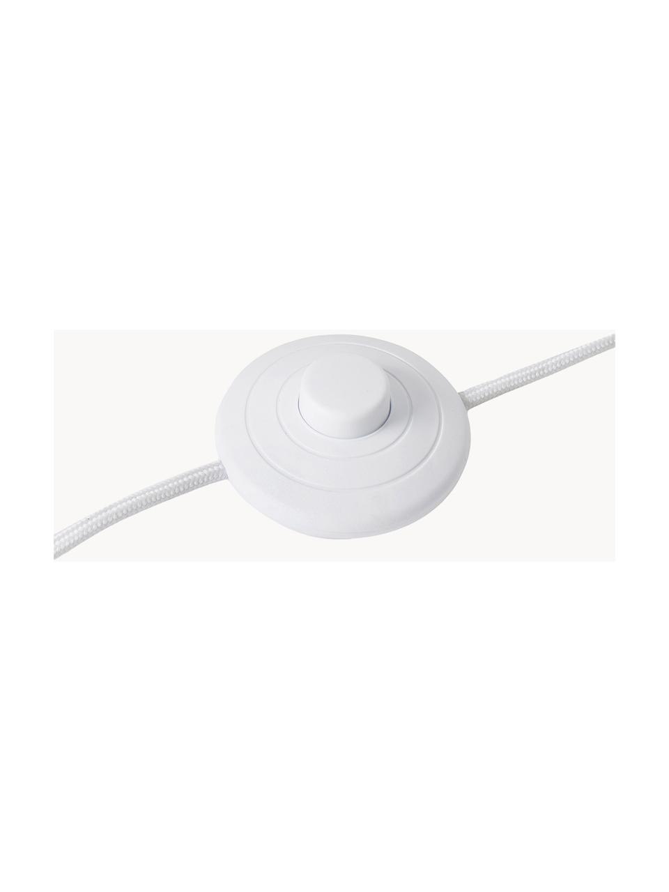 Kleine vloerlamp Nori van bamboehout, Diffuser: stof, Beige, H 91 cm