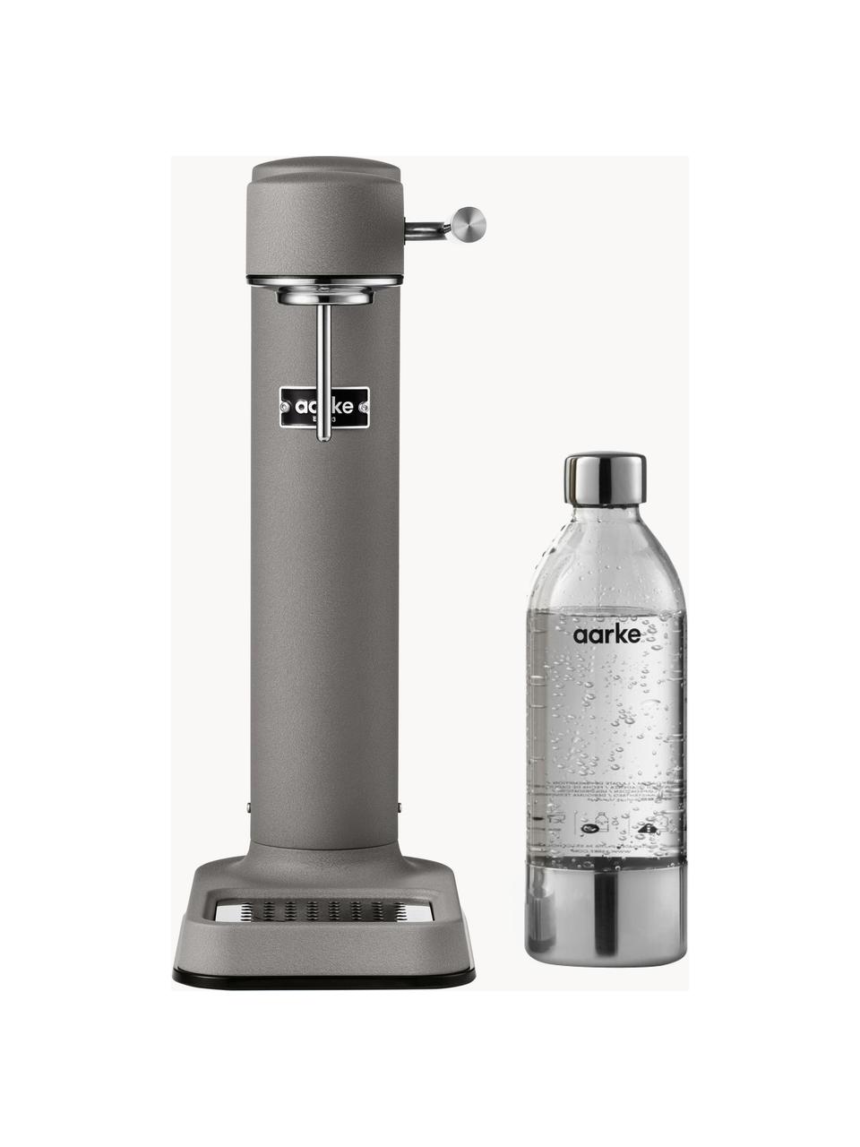 Máquina de refrescos Carbonator 3, Botella: plástico libre de BPA, Gris oscuro mate, Set de diferentes tamaños