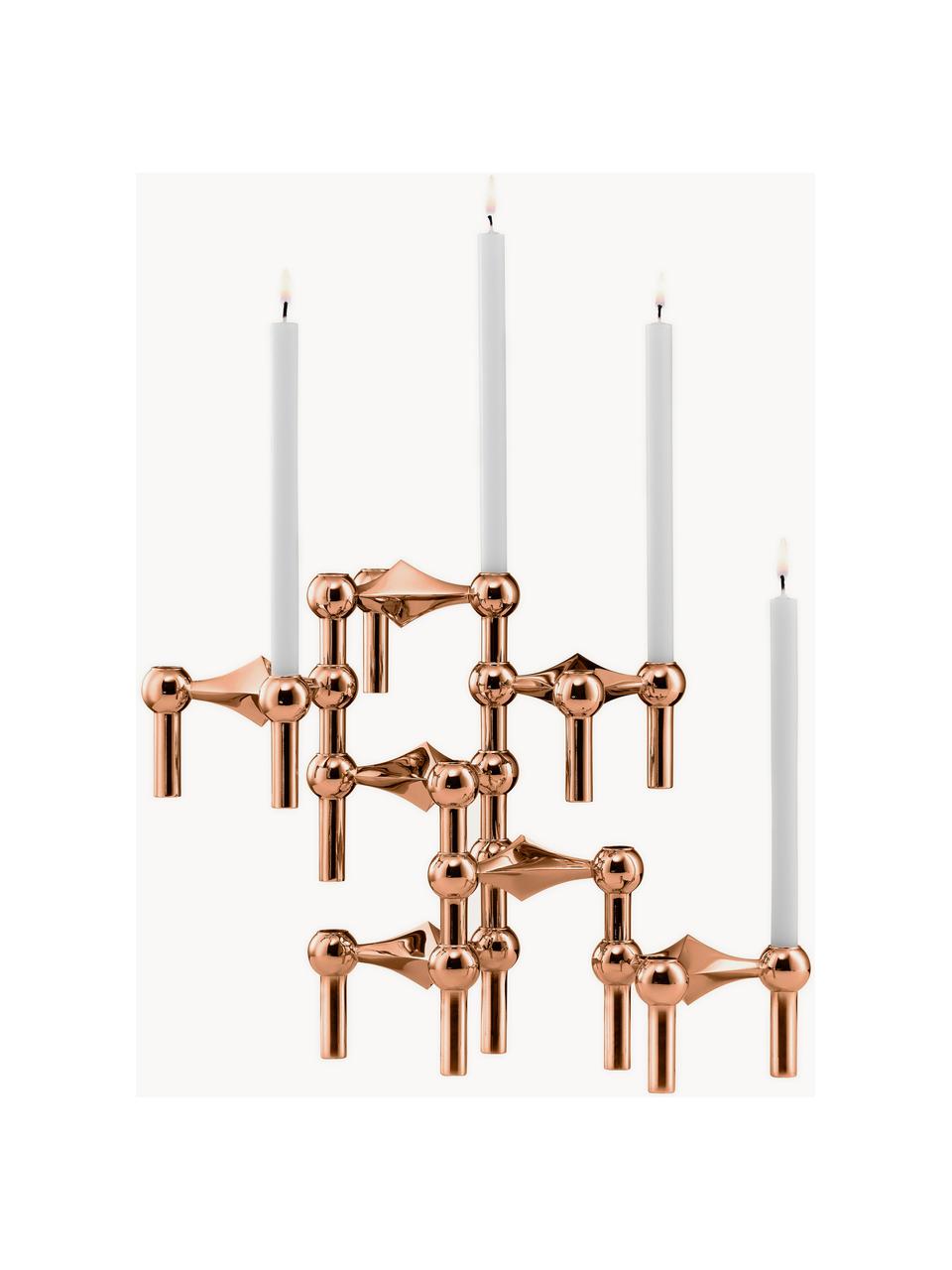 Candelabro Stoff Nagel, Metal recubierto, Bronce, Ø 10 x Al 7 cm