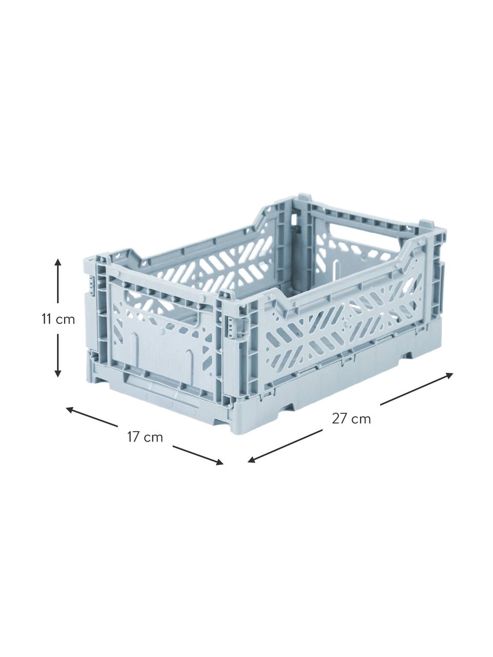 Caja plegable Pale Blue, Plástico, Azul claro, An 27 x Al 11 cm