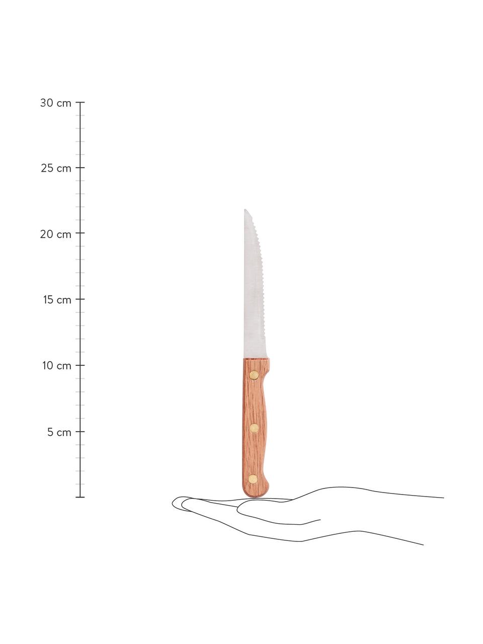 Ménagère Barbecue, 6 personnes (12 élém.), Brun, long. 22 cm