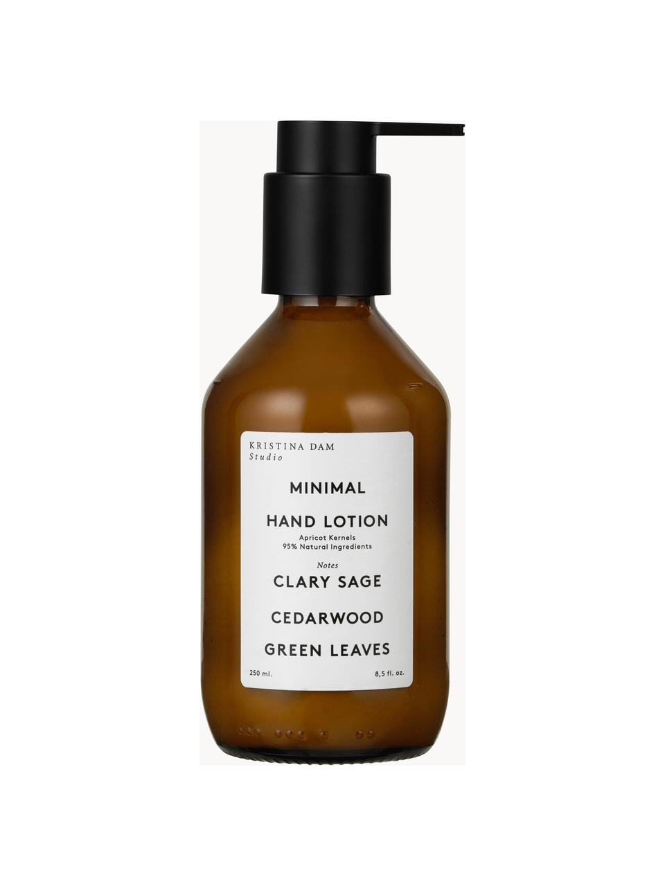 Crème pour les mains Scrub, Verre, plastique, Sauge muscat, bois de cèdre, feuilles vertes, Ø 7 x haut. 16 cm, 250 ml