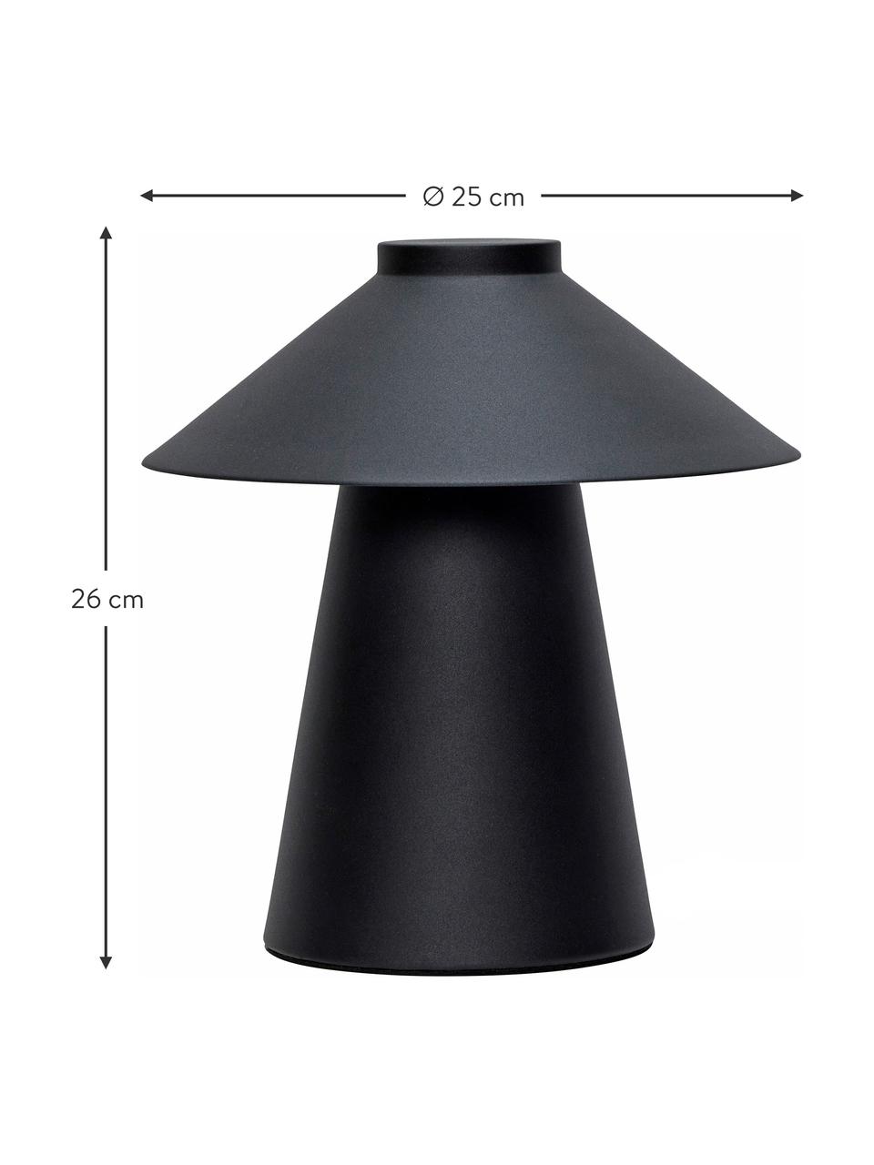 Lámpara de mesa Chipper, Cable: plástico, Negro, Ø 25 x Al 26 cm
