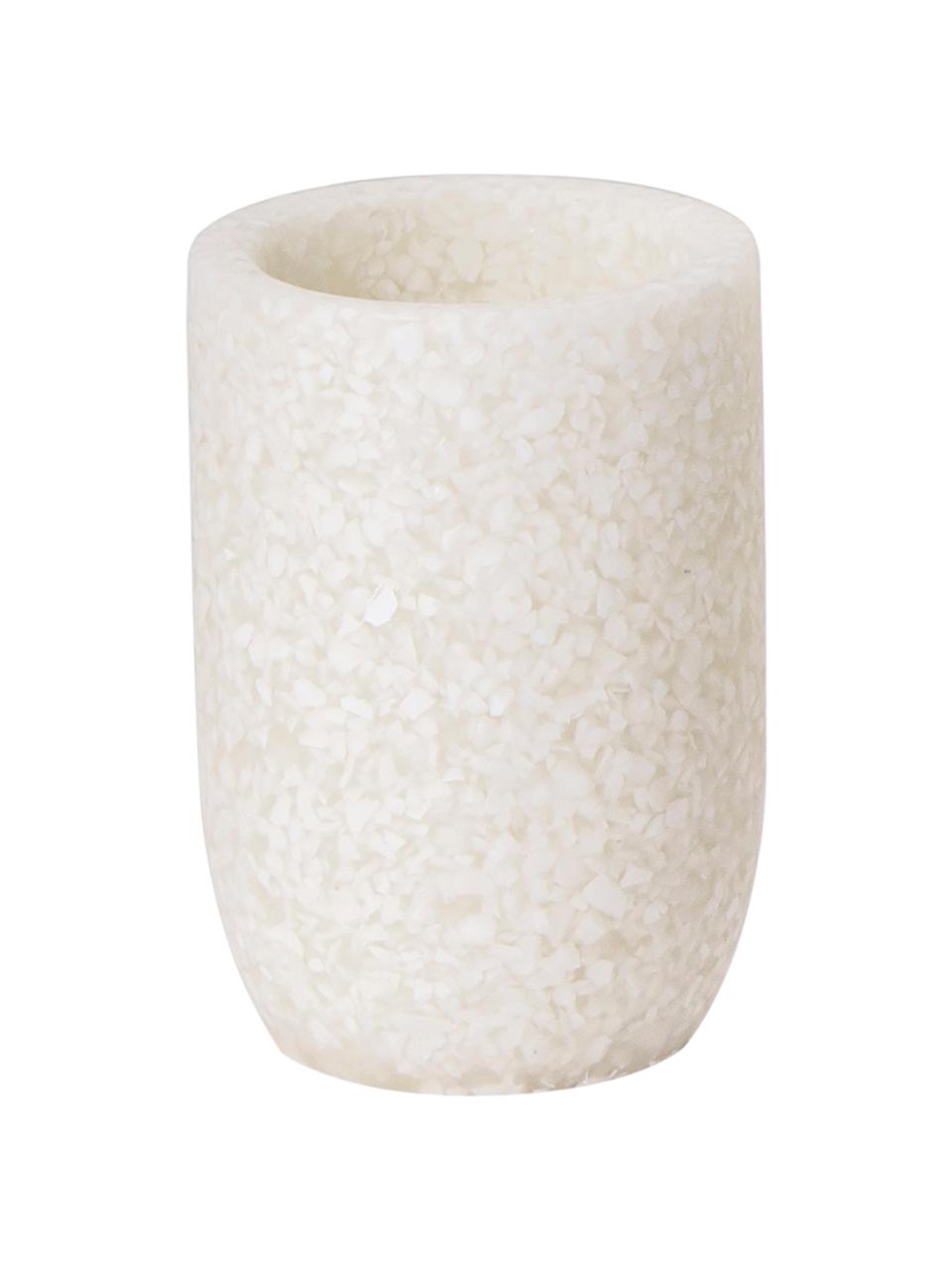 Vaso cepillo de dientes Neru, Plástico, Beige claro, Ø 8 x Al 12 cm