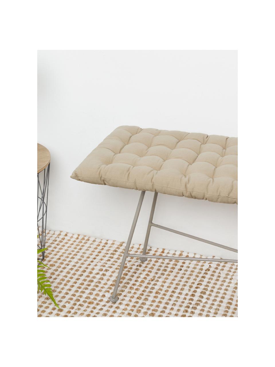 Cojín para banco Gevena, Beige, An 40 x L 113 cm