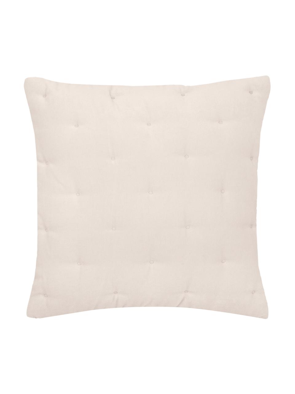 Poszewka na poduszkę z aksamitu Cheryl, 100% bawełna, Szampański, S 50 x D 50 cm