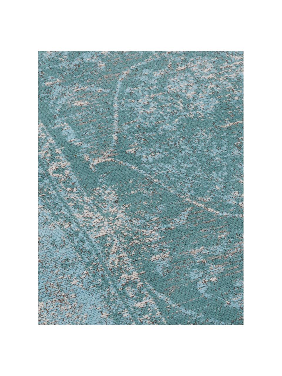 Žinylkový koberec ve vintage stylu Palermo, Odstíny modré, Š 120 cm, D 180 cm (velikost S)