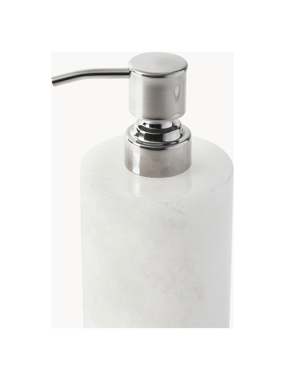 Distributeur de savon en albâtre Valo, Blanc, Ø 7 x haut. 18 cm