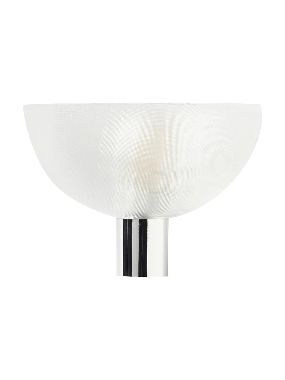 Stmívatelná LED nástěnné svítidlo Fata, Transparentní, chromová, Š 16 cm, H 17 cm