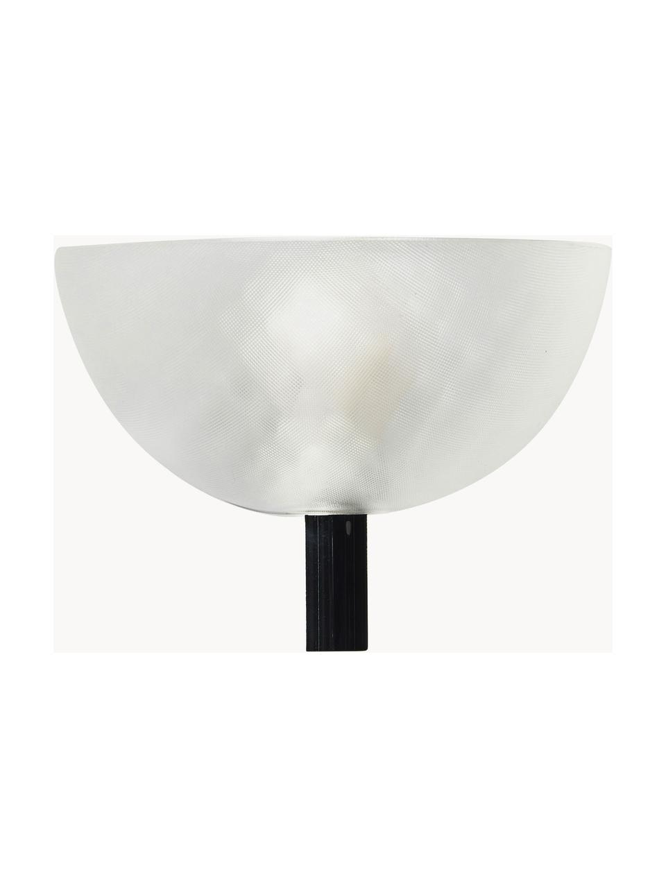 Dimbare LED wandlamp Fata, Lampenkap: thermoplastisch materiaal, Lampvoet: gerecycled ABS met metall, Transparant, zilverkleurig, B 16 x H 17 cm