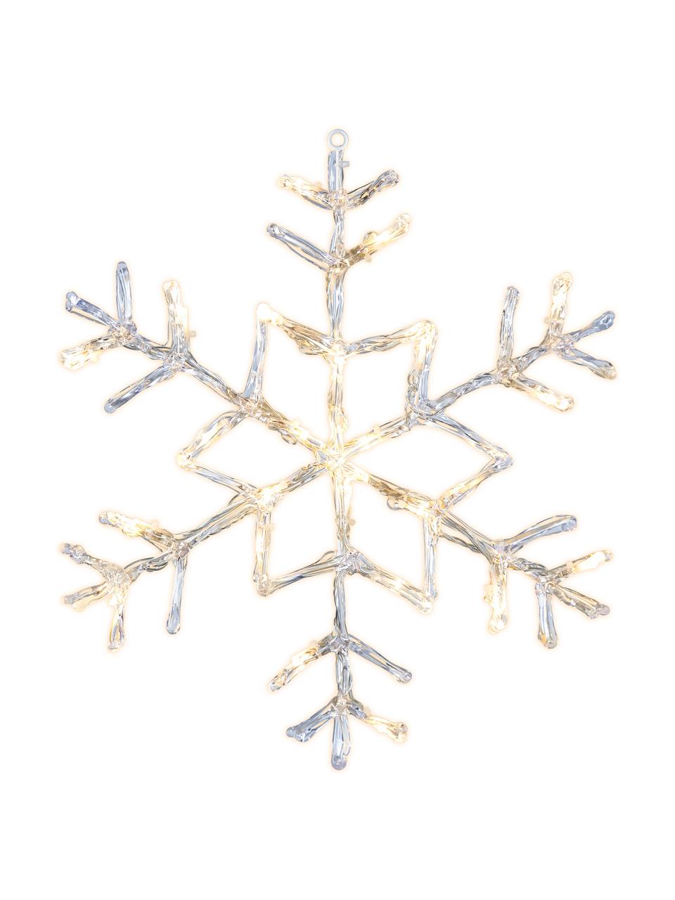 Décoration lumineuse LED Snowflake Antarctica, Transparent, Ø 40 cm