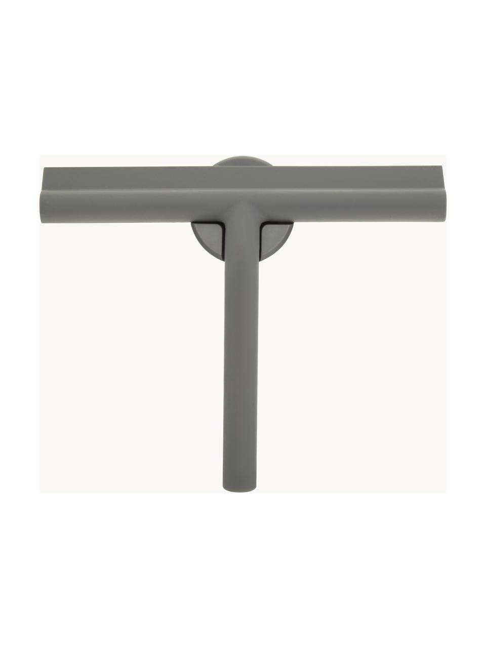 Tergivetro Nova con supporto a parete, Tergivetro: plastica (ABS), Labbro: silicone, Grigio, Larg. 21 x Alt. 5 cm