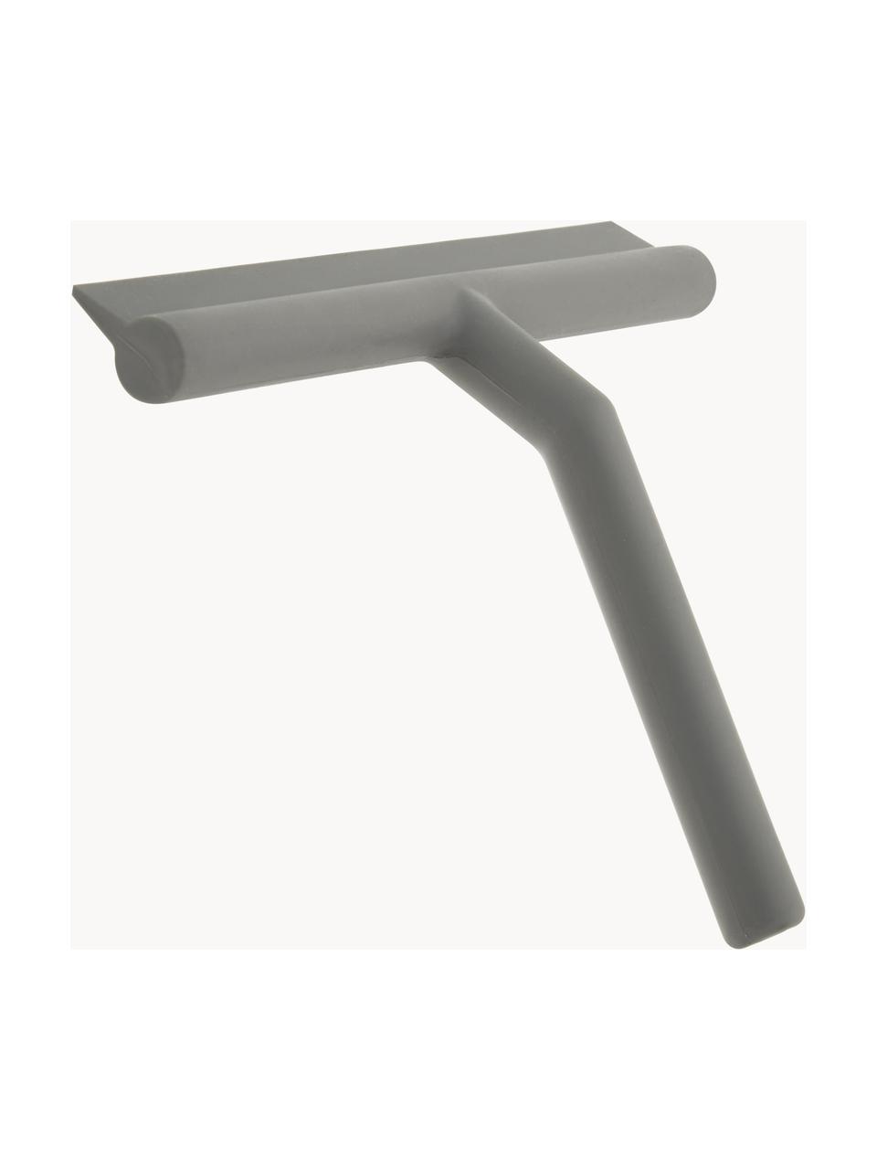 Tergivetro Nova con supporto a parete, Tergivetro: plastica (ABS), Labbro: silicone, Grigio, Larg. 21 x Alt. 5 cm