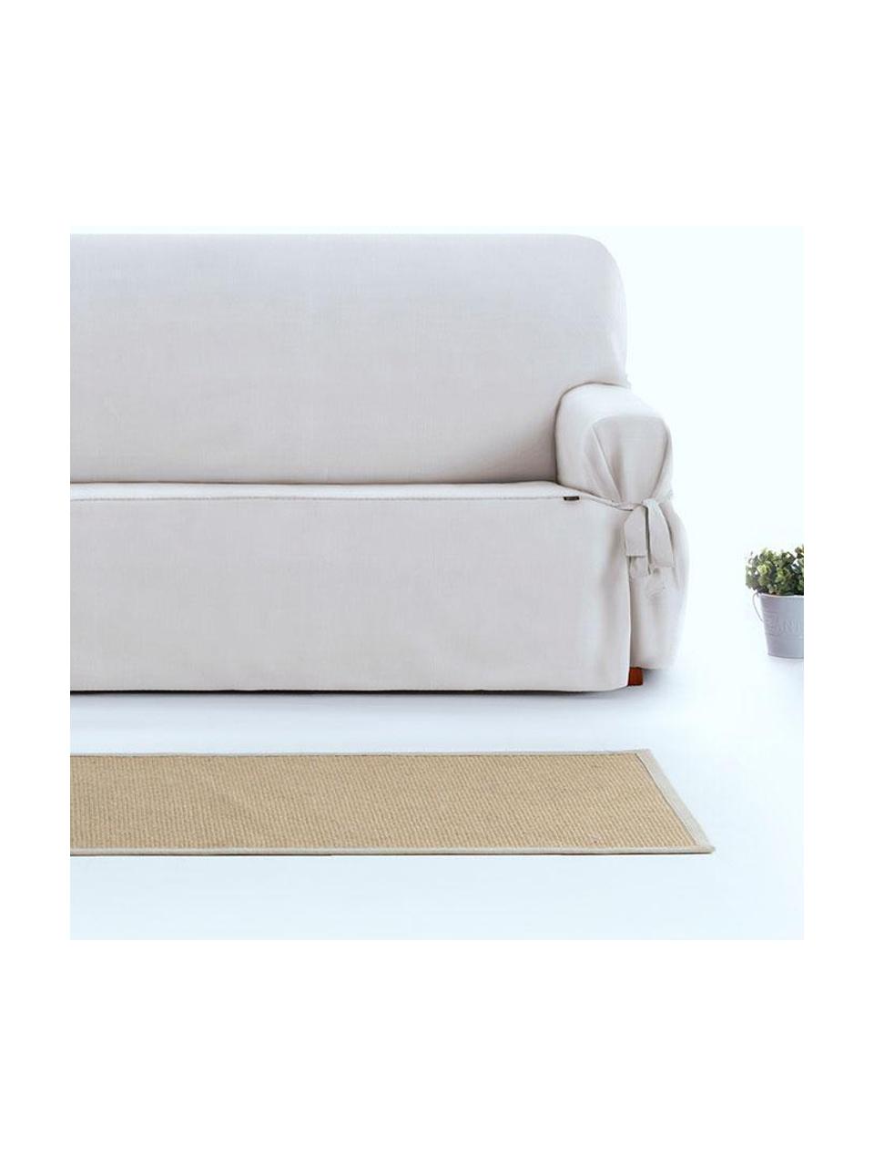 Pokrowiec na sofę Levante, 65% bawełna, 35% poliester, Odcienie kremowego, S 160 x G 110 cm
