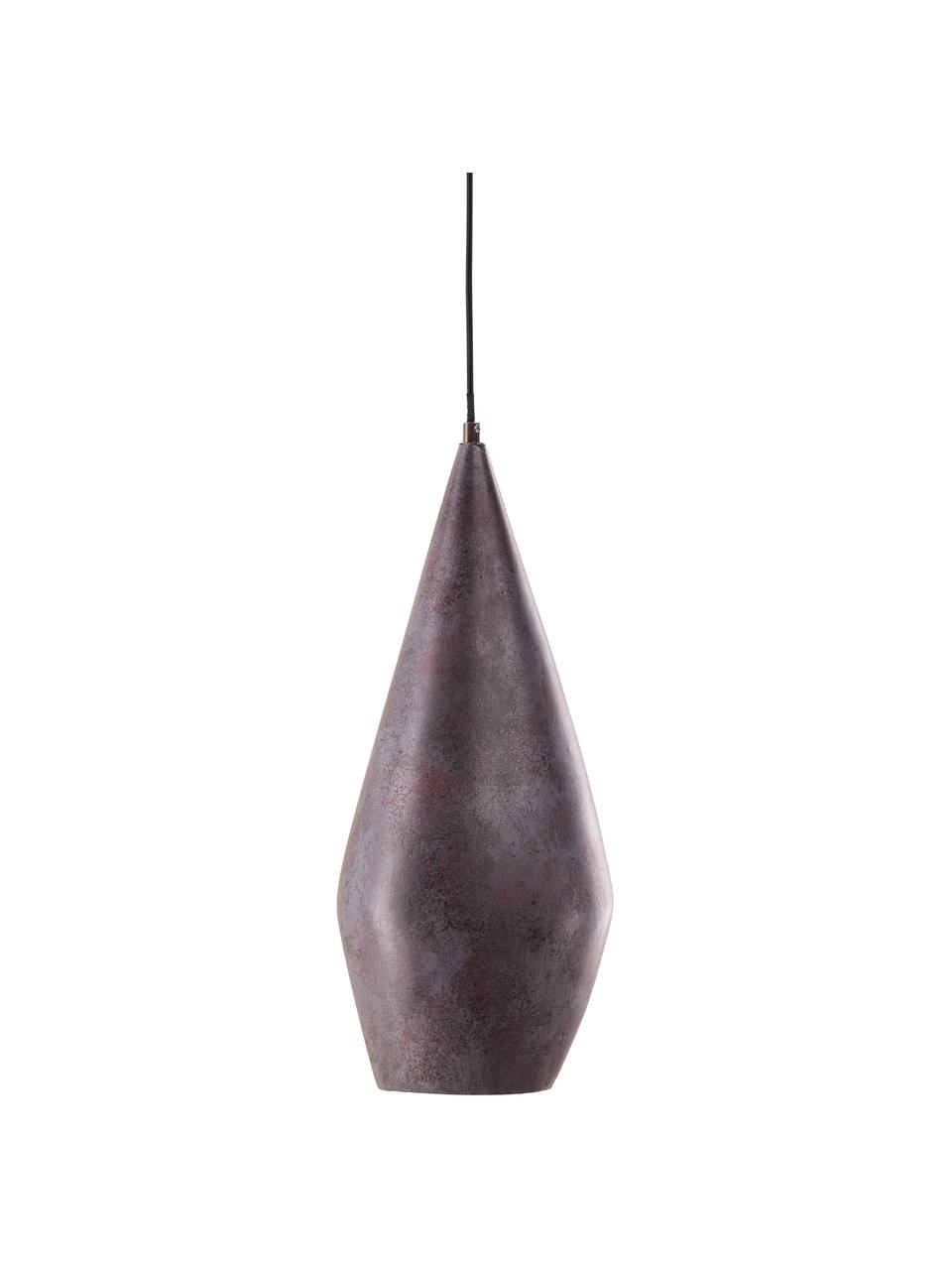Malé závěsné svítidlo Sandared, Tmavě hnědá, černá, Ø 20 cm, V 48 cm