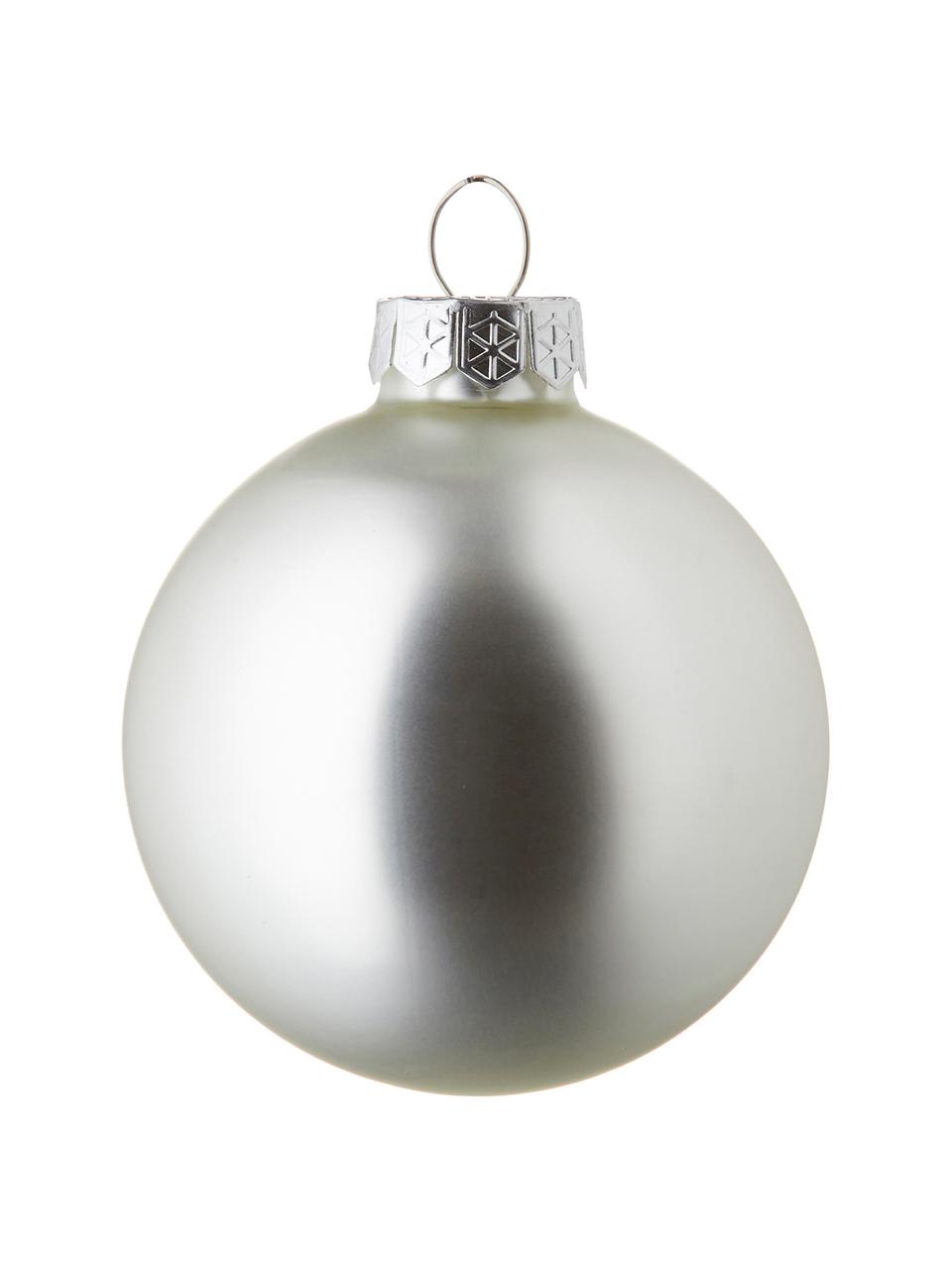 Bolas de Navidad Globe, 42 uds., Plata, transparente, Set de diferentes tamaños