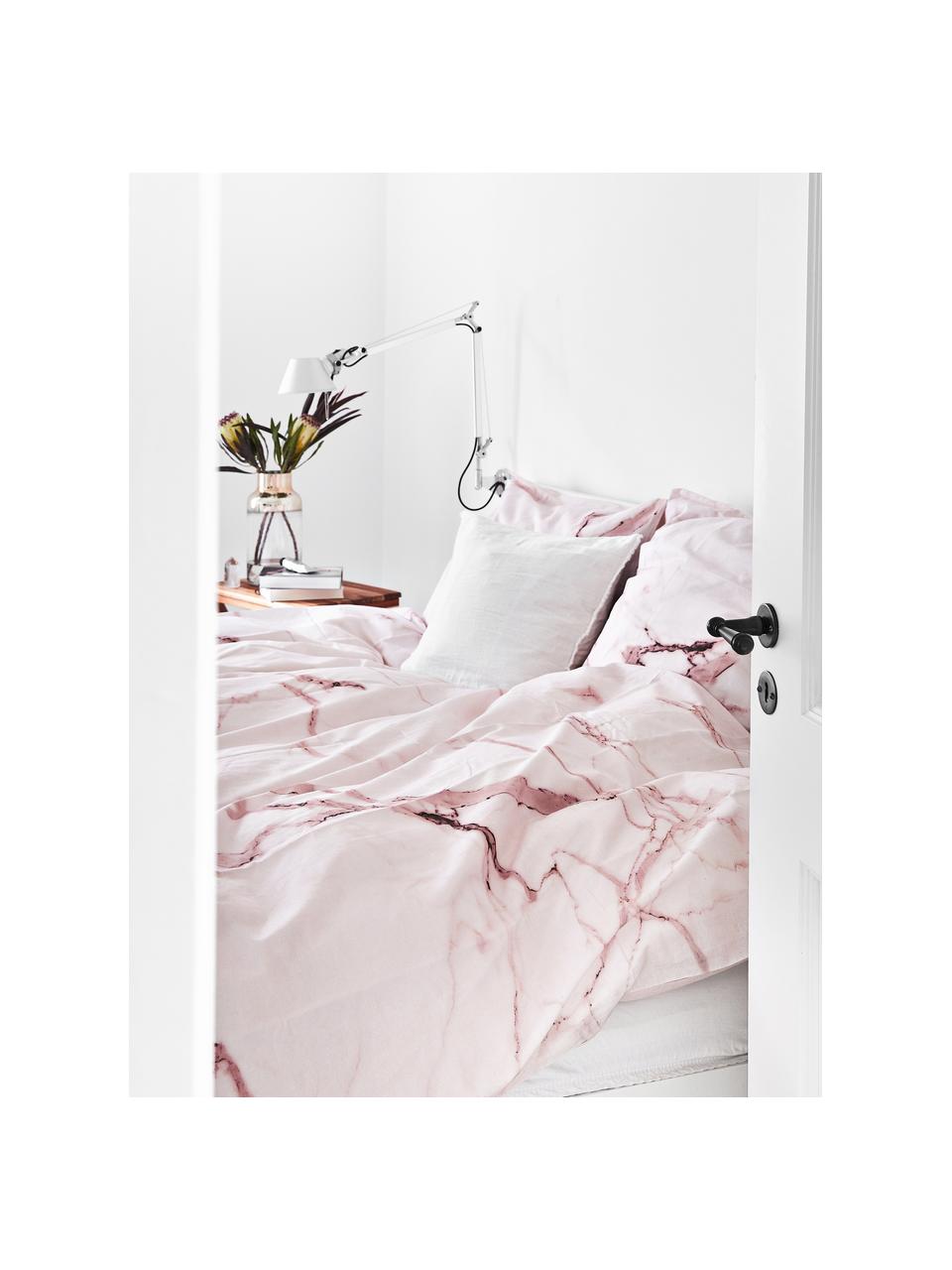 Housse de Couette imprimé Marbre Rose et Or