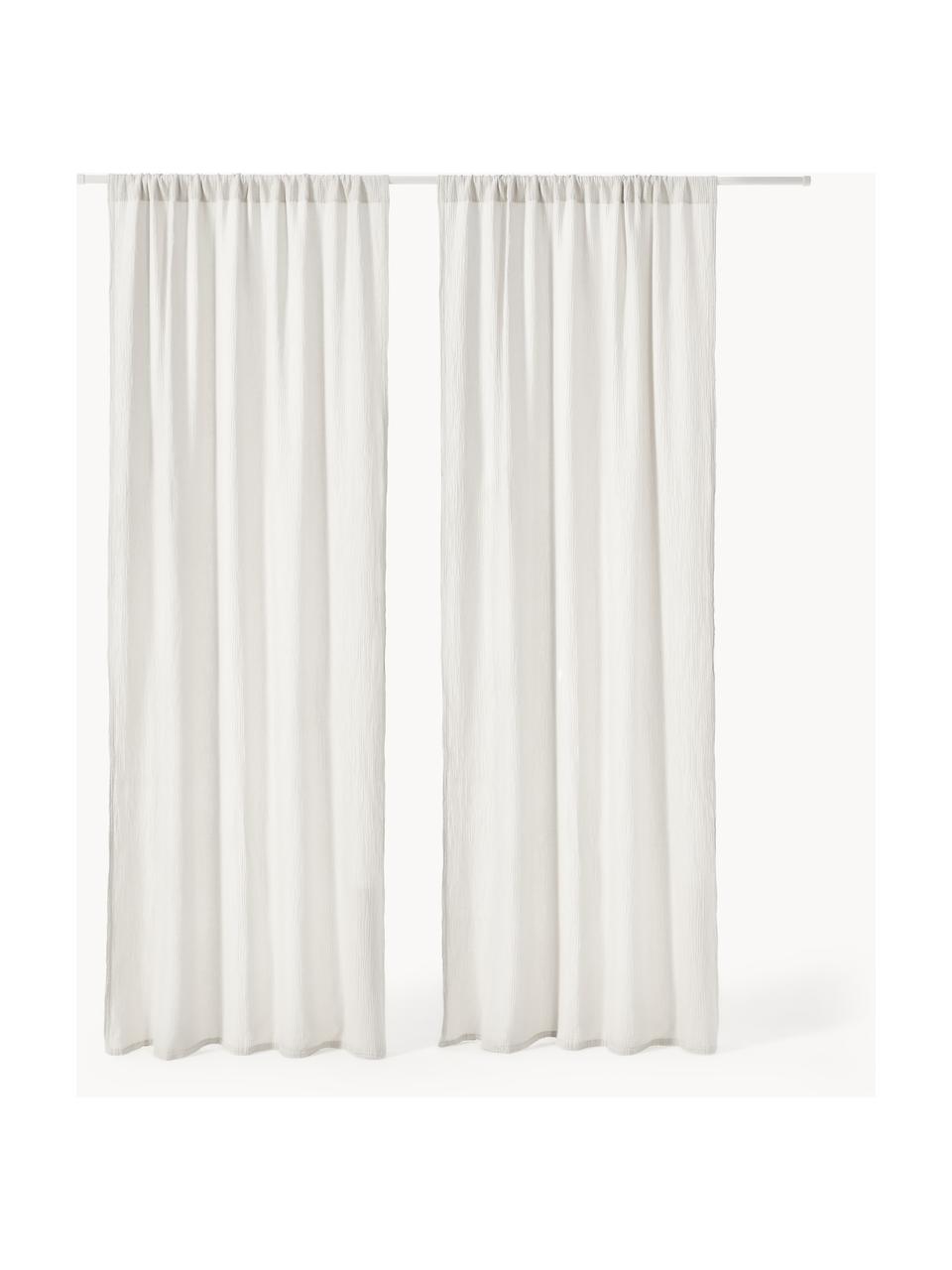 Cortinas semitransparente de muselina con dobladillo Malvina, 2 uds., 100% algodón

El material utilizado para este producto ha sido probado contra sustancias nocivas y está certificado según el STANDARD 100 por OEKO-TEX®, 6457CIT, CITEVE., Gris claro, An 130 x L 260 cm