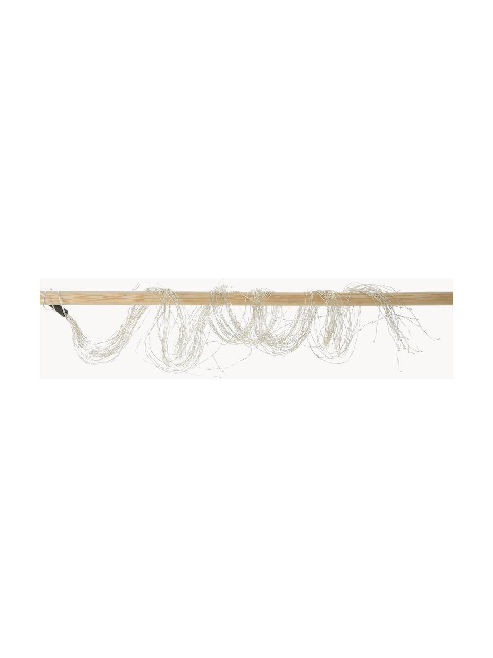 Guirlande lumineuse LED Clusters, Plastique, Argenté, bois clair, long. 190 cm