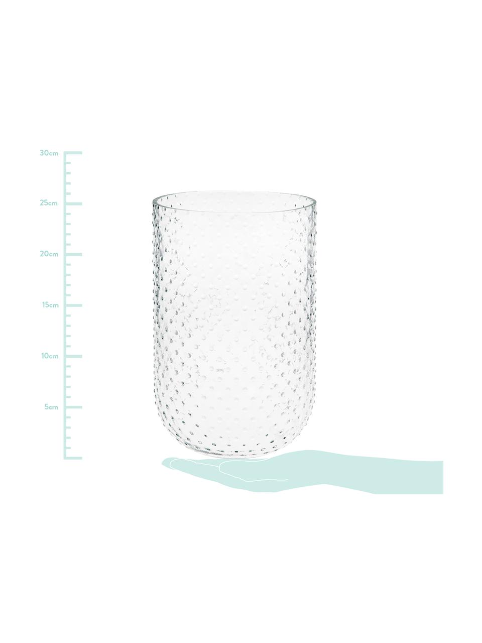 Glas-Vase Bumble, Glas, Transparent, Ø 15 x H 24 cm