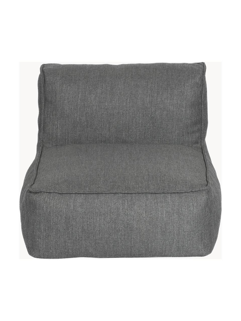 Módulo central de exterior sofá Grow, Tapizado: 100% poliéster, resistent, Tejido gris oscuro, An 75 x F 95 cm