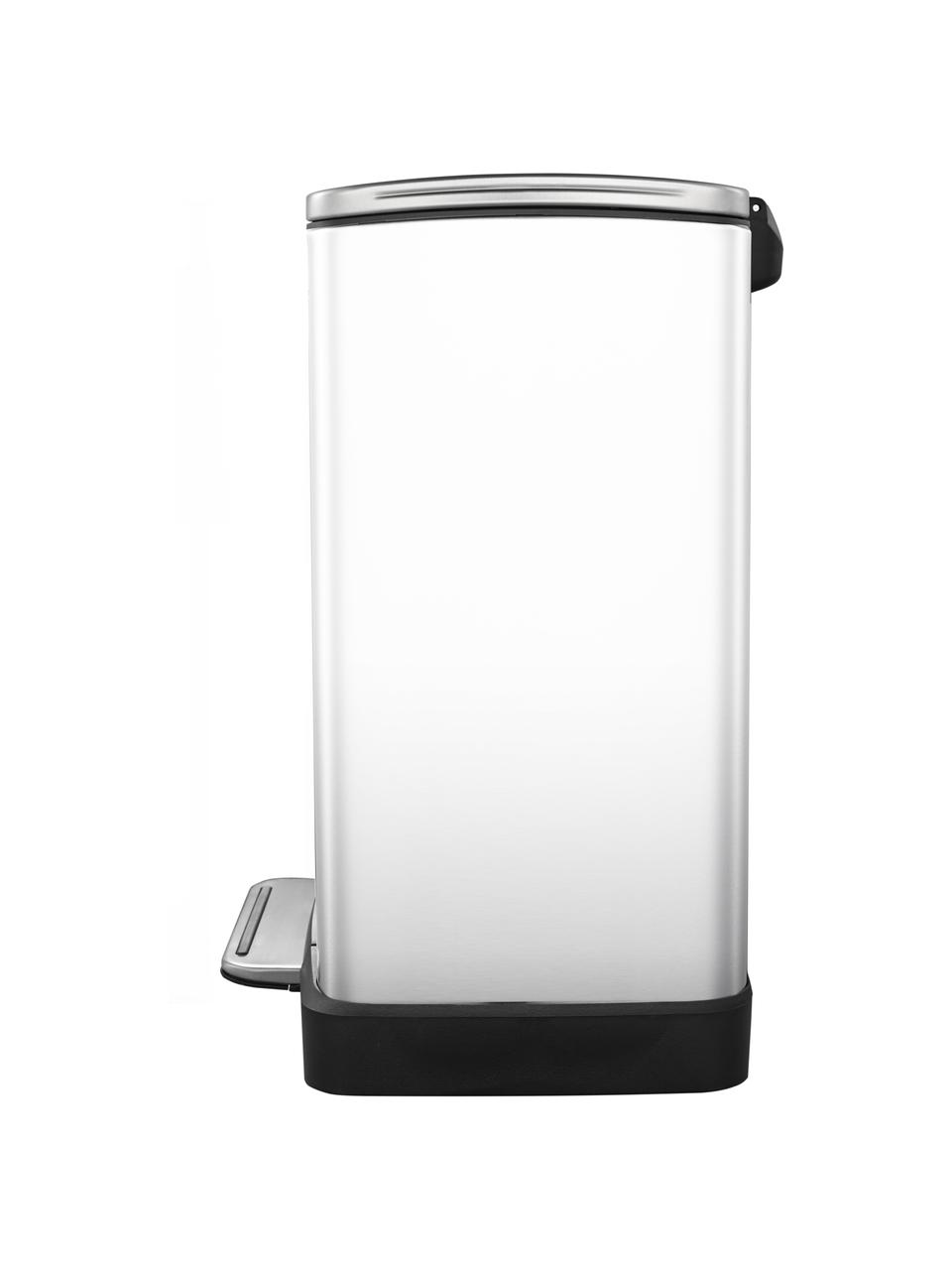 Pattumiera Recycle E-Cube, 28 L + 18 L, Contenitore: acciaio, Bianco, Larg. 50 x Prof. 35 cm, 28 L + 18 L