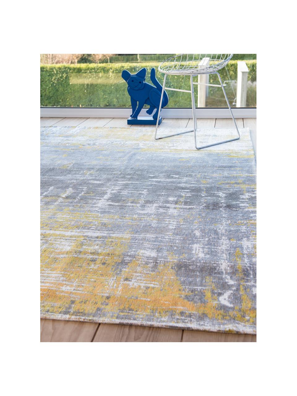 Tapis design Streaks, Jaune, gris, larg. 80 x long. 150 cm (taille XS)