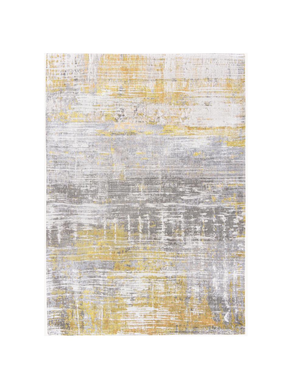 Tapis design Streaks, Jaune, gris, larg. 80 x long. 150 cm (taille XS)