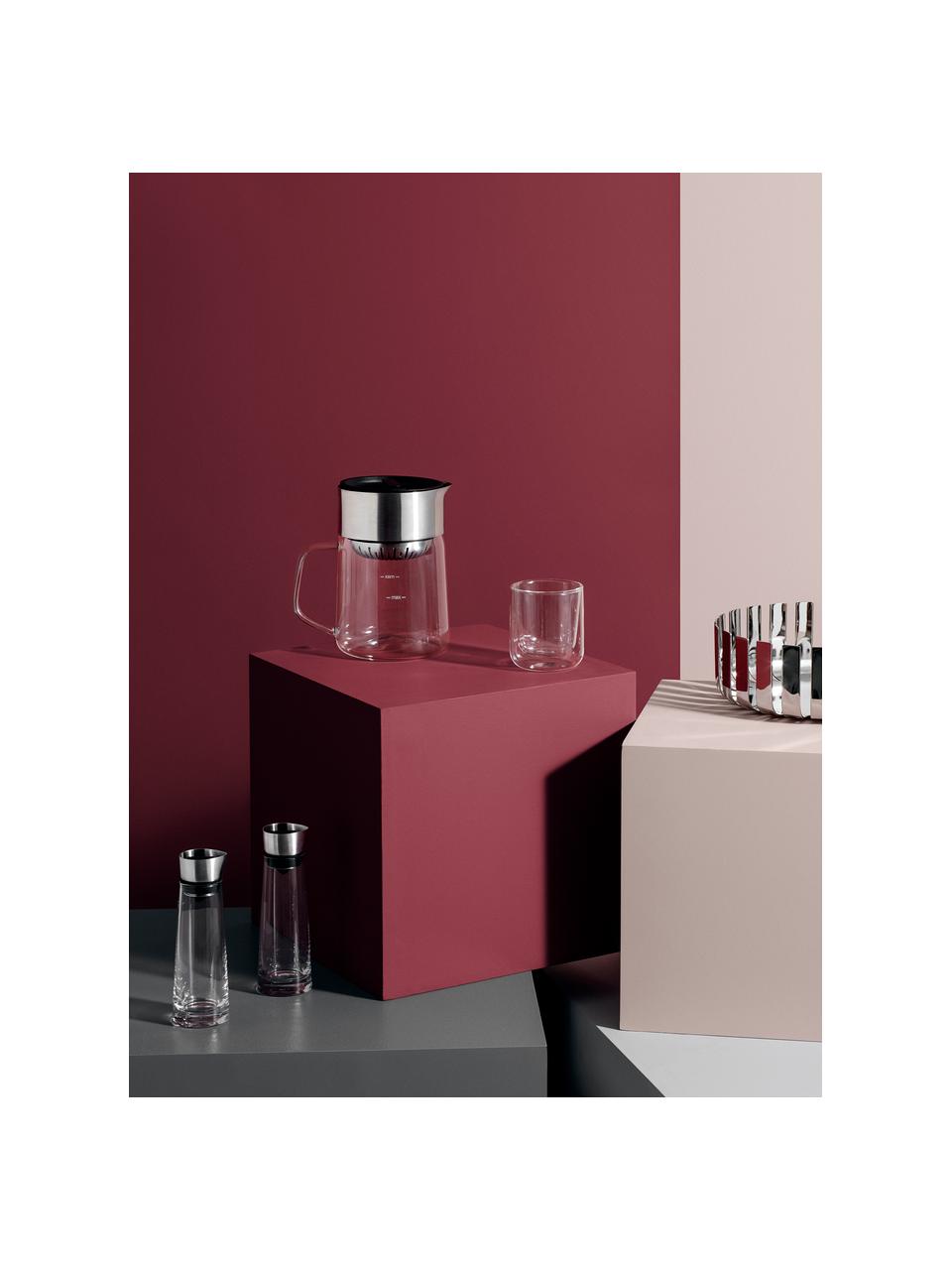 Taza de doble vidrio Nero, 2 uds., Vidrio, Transparente, Ø 8 x Al 9 cm, 200 ml