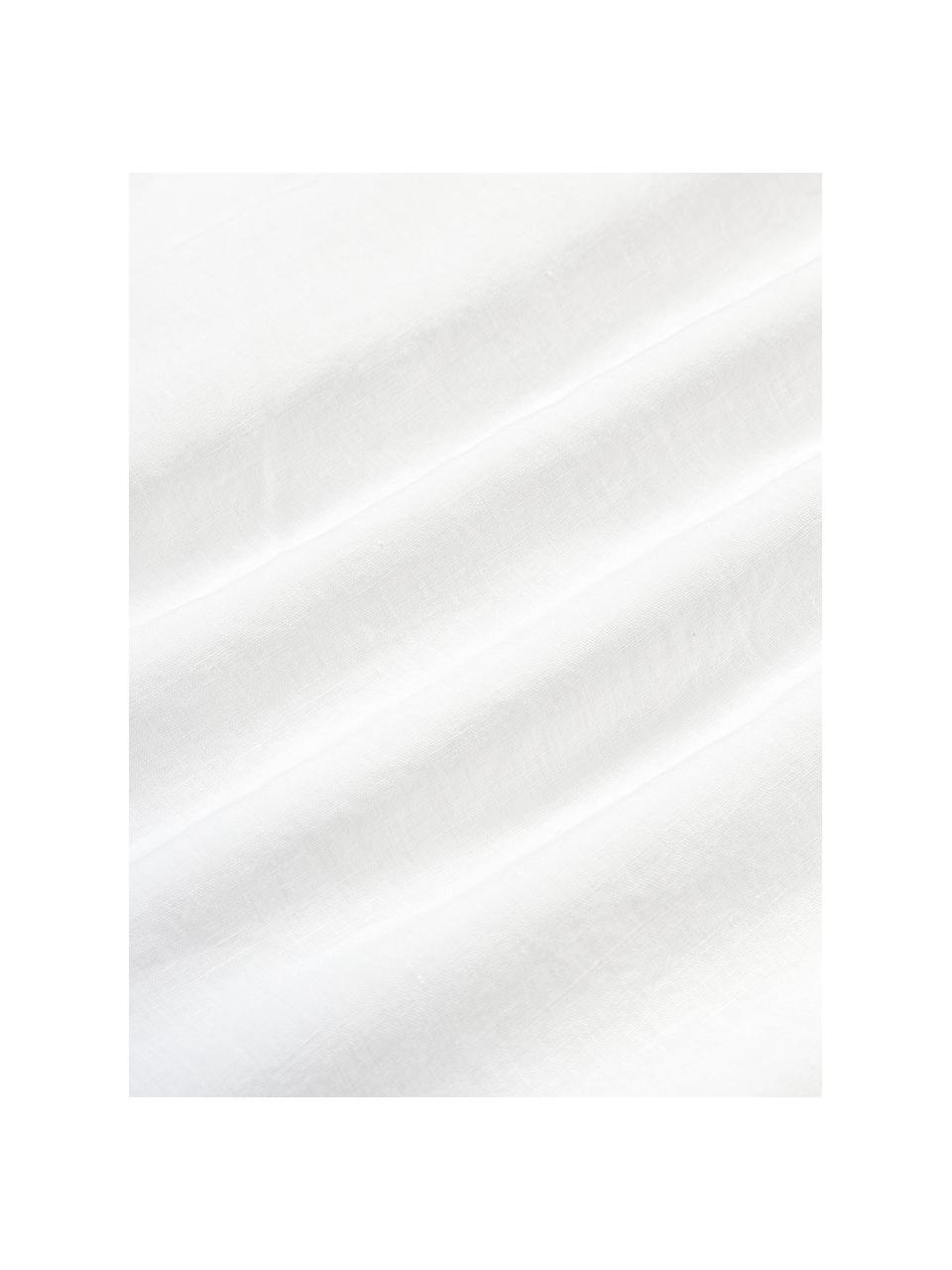 Housse de couette en lin délavé Airy, Blanc, larg. 200 x long. 200 cm