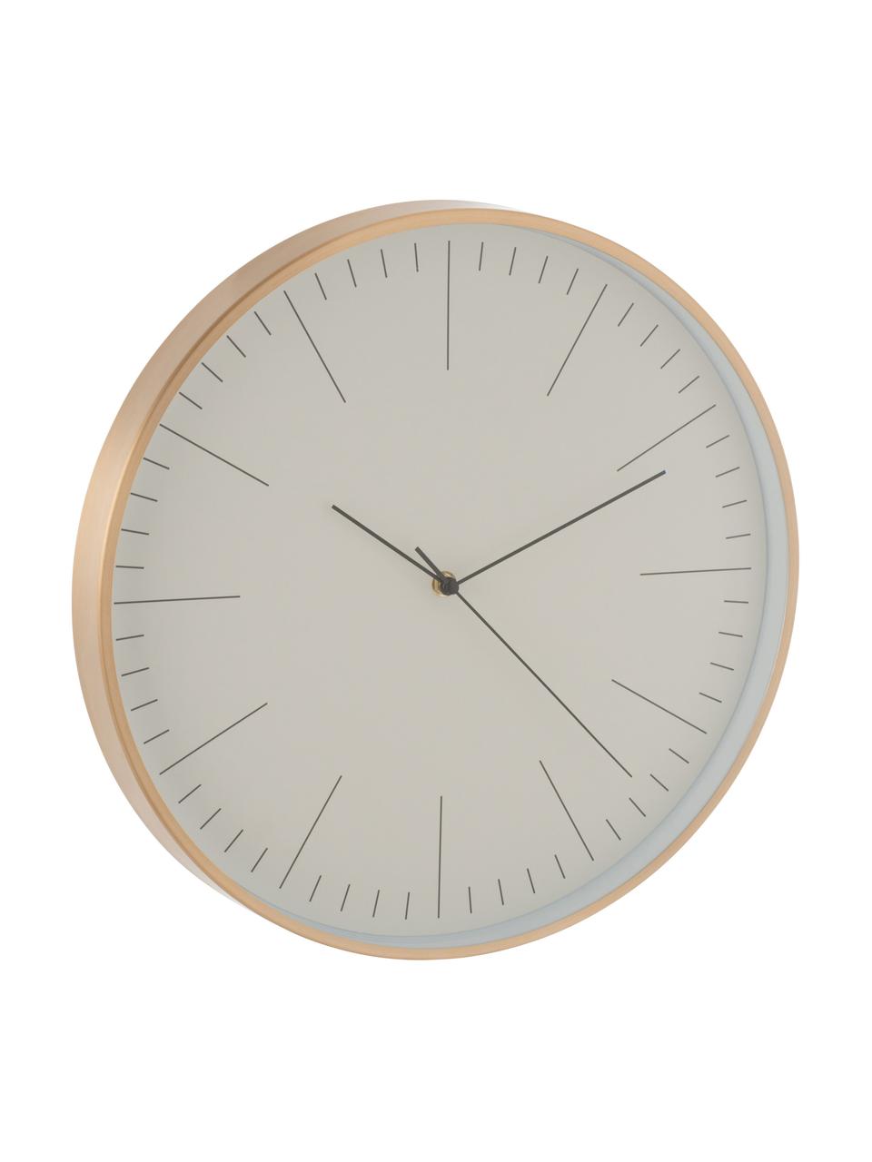 Zegar ścienny Gerbert, Aluminium powlekane, Odcienie mosiądzu, Ø 40 cm