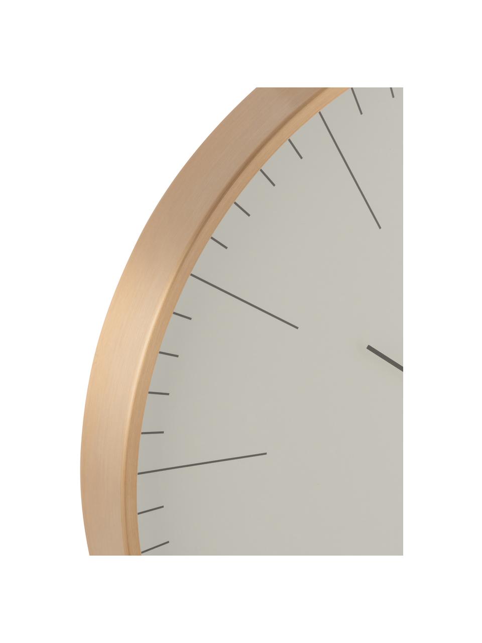 Zegar ścienny Gerbert, Aluminium powlekane, Odcienie mosiądzu, Ø 40 cm