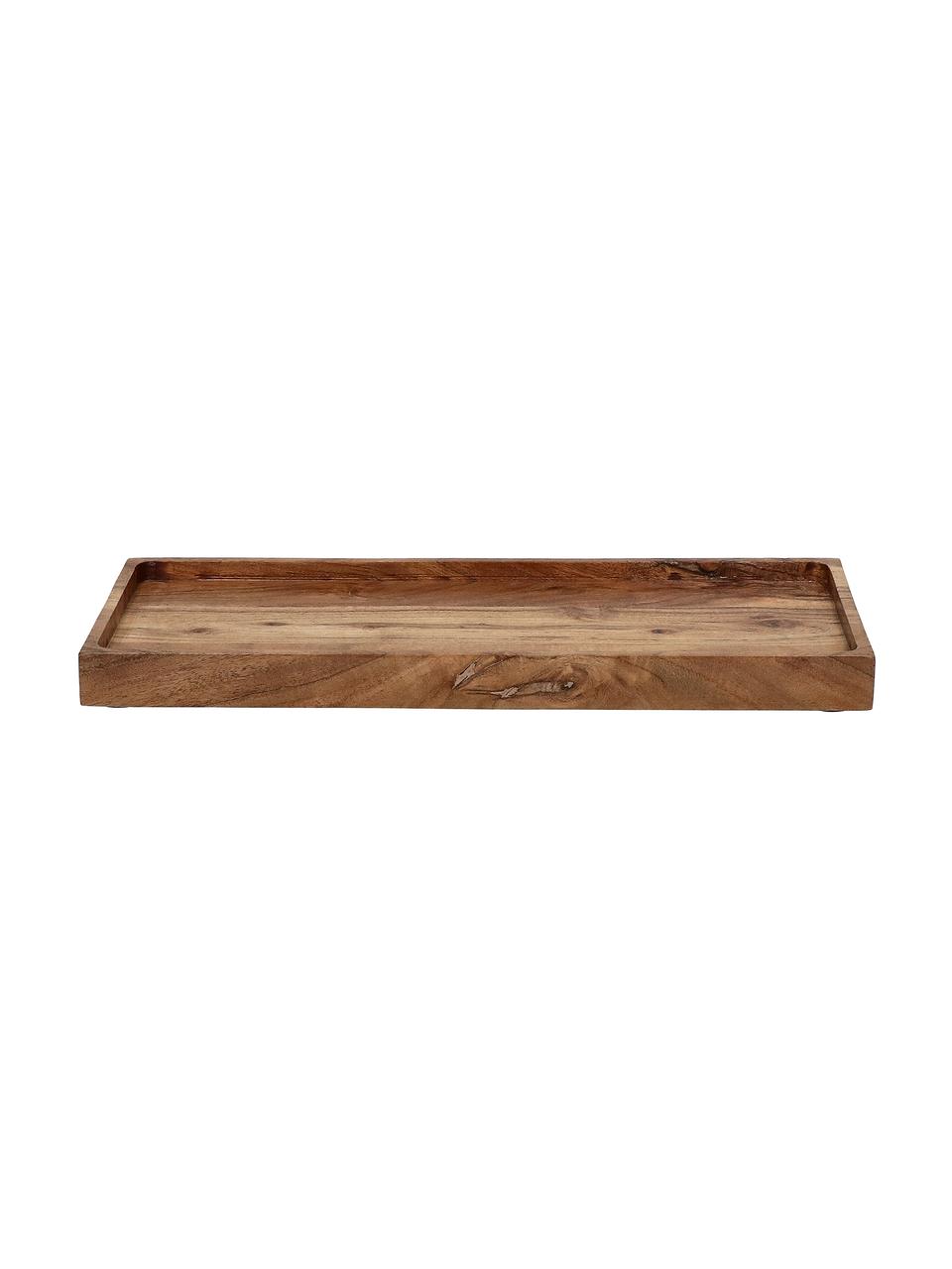 Vassoio decorativo in legno di acacia Manhattan, 36 x 15 cm, Legno di acacia, Legno di acacia, Lung. 36 x Larg. 15 cm