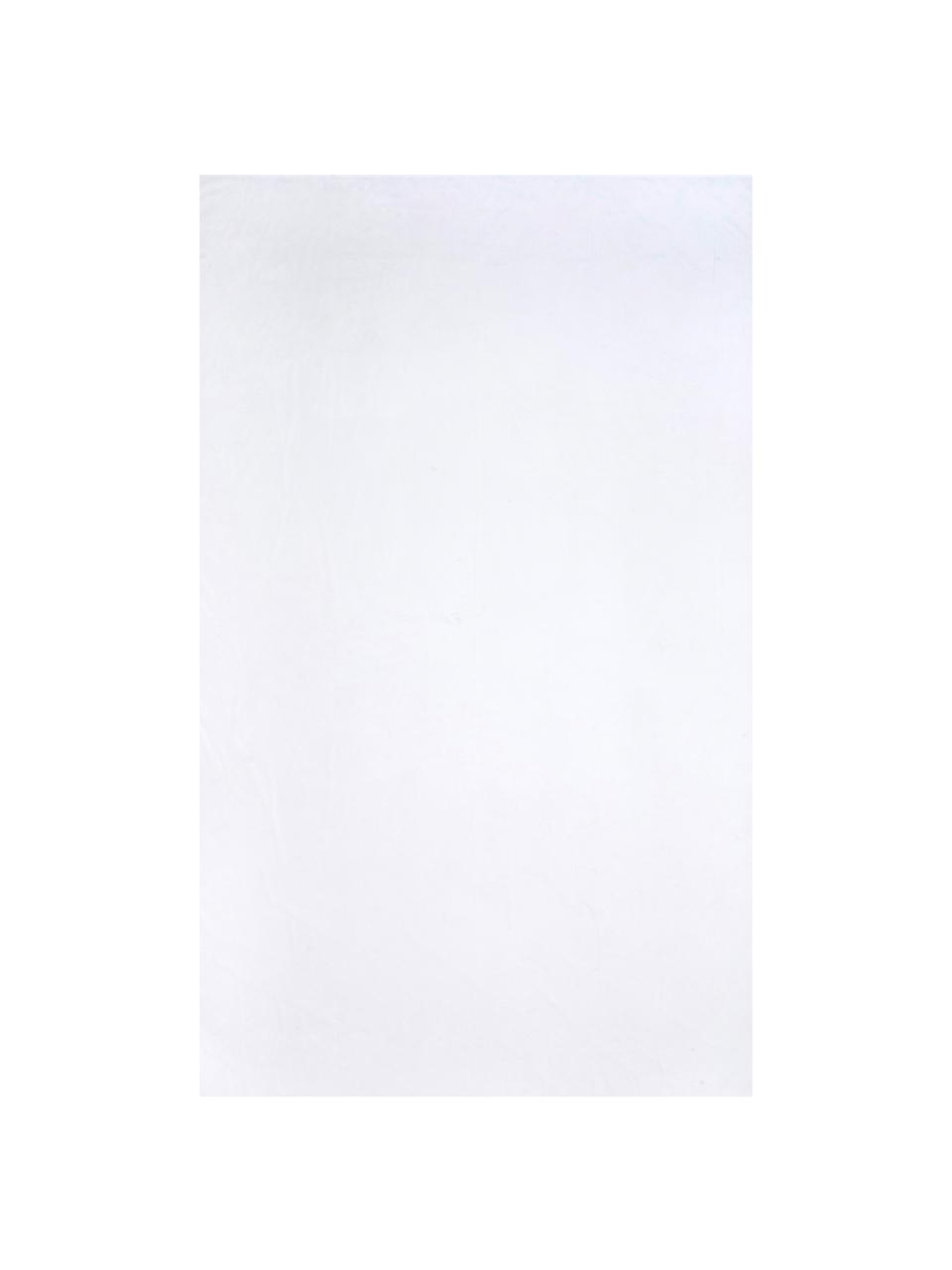Drap plat en satin de coton blanc Comfort, Blanc, larg. 240 x long. 300 cm