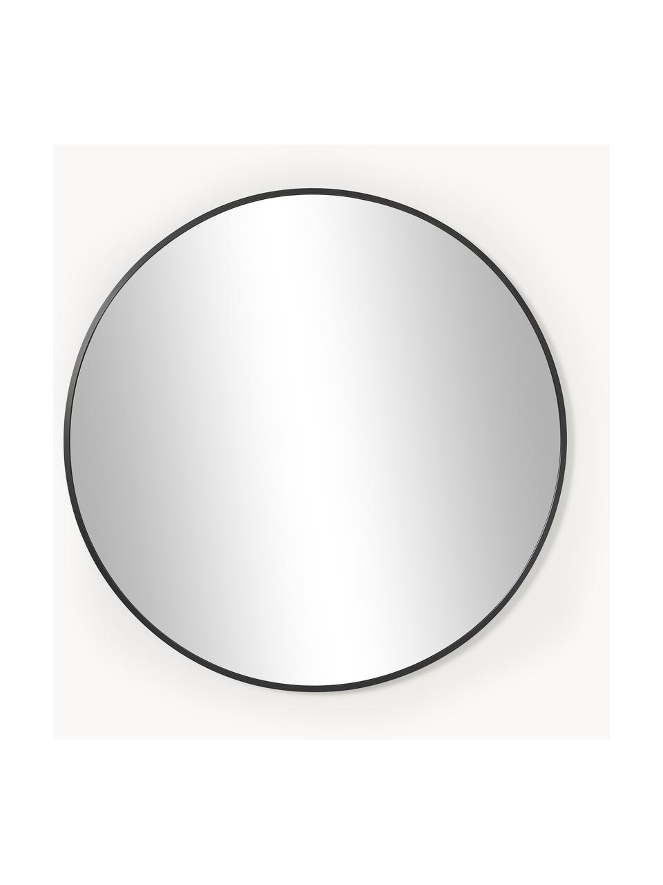Okrągłe lustro ścienne Ida, Czarny, Ø 55 cm