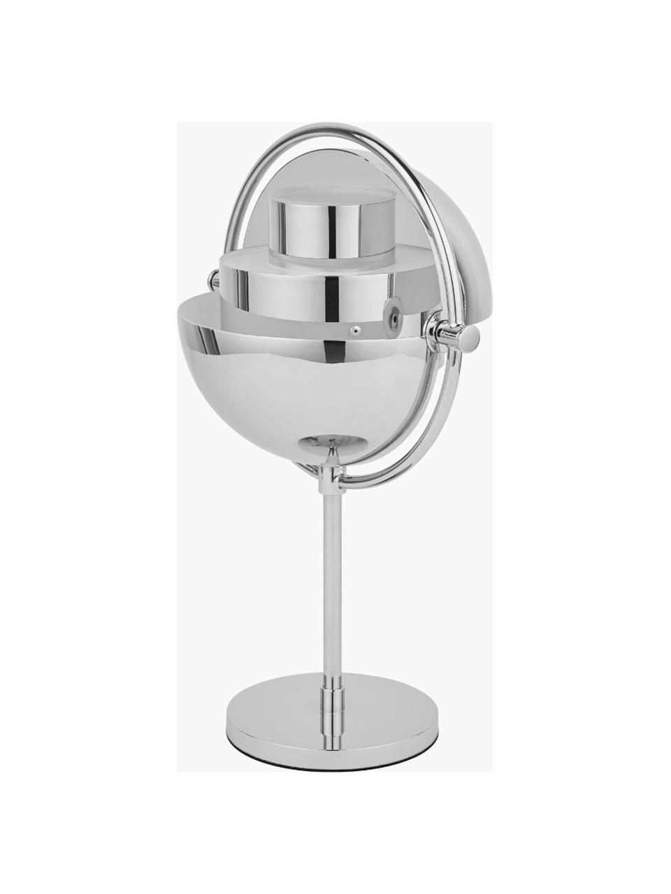 Mobilna lampa stołowa z portem USB i funkcją przyciemniania Multi-Lite, Aluminium powlekane, Odcienie srebrnego, błyszczący, Ø 15 x W 30 cm